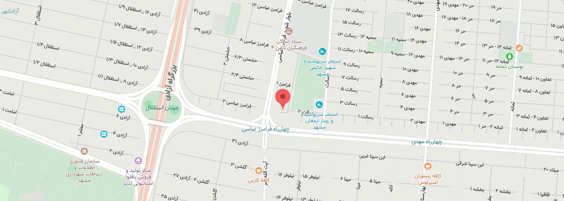 Our location on the map